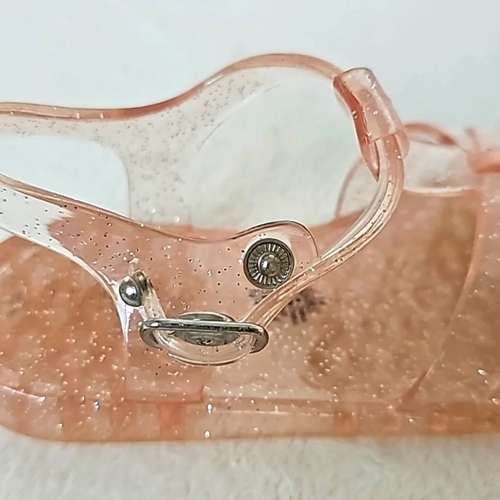 OLD NAVY | Pink Glitter Jelly Sandals
